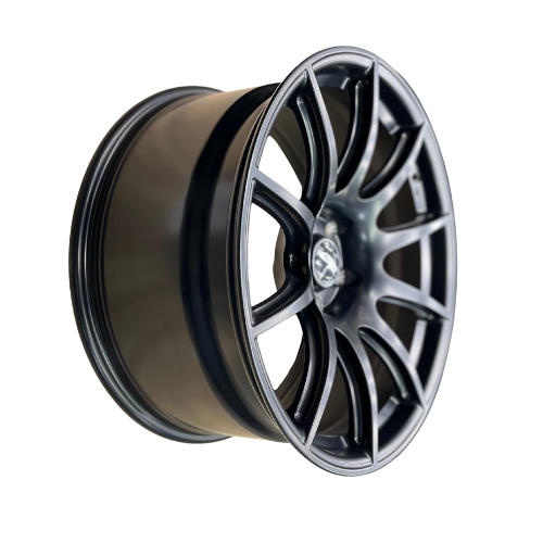 SM-10 19X9.5 5X112 66.6 25 SATIN BLACK RIM.
