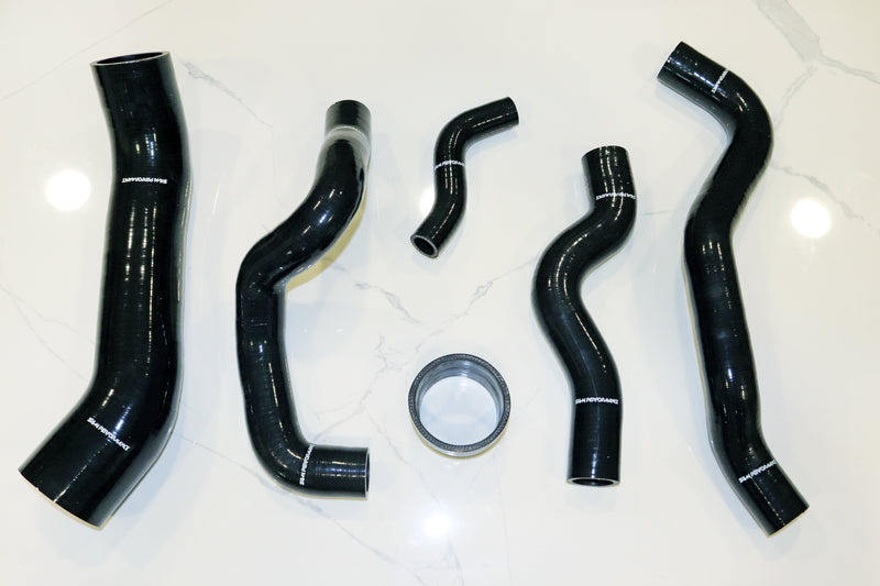 Radiator Hose Evo 4-6 Black — SAM Performance