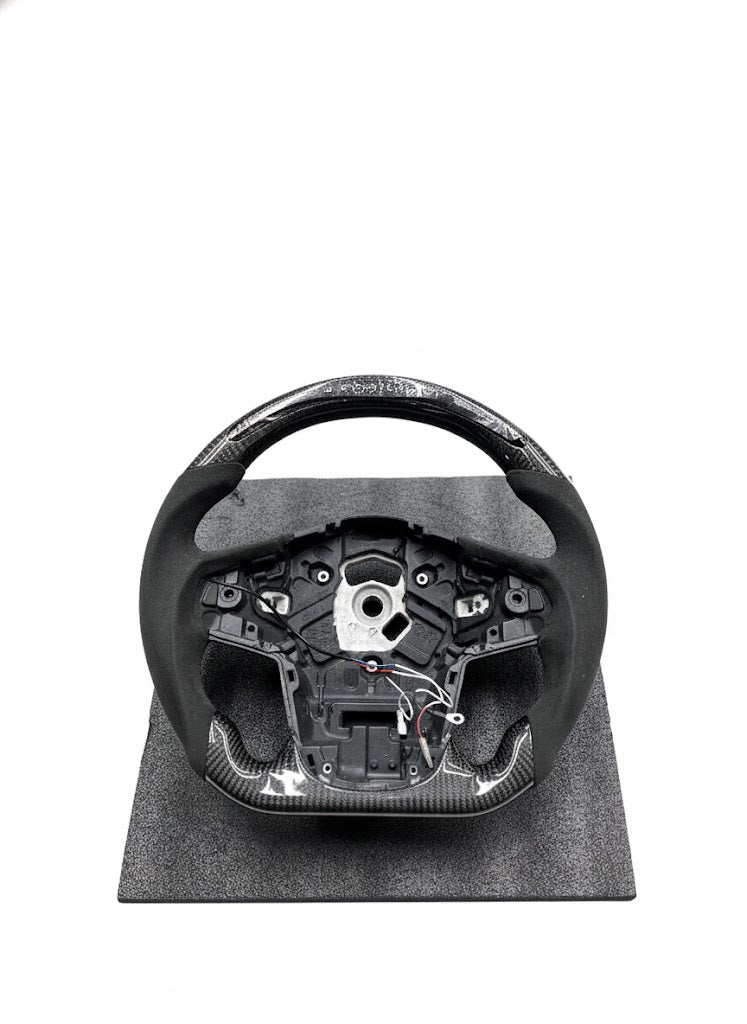 Carbon Fiber Steering Wheel with LED for 2019-2020 Toyota Supra (Suede)