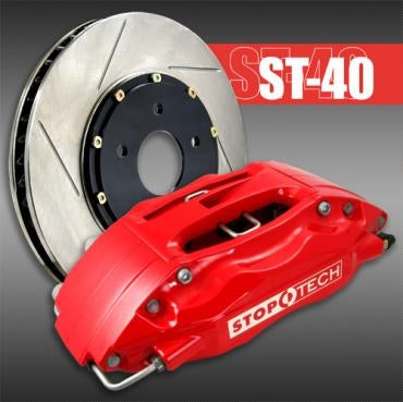 STOPTECH 83.841.4700.71 BBK 2PC ROTOR, FRONT SLOTTED 355X32/ST40 RED SUBARU WRX '08