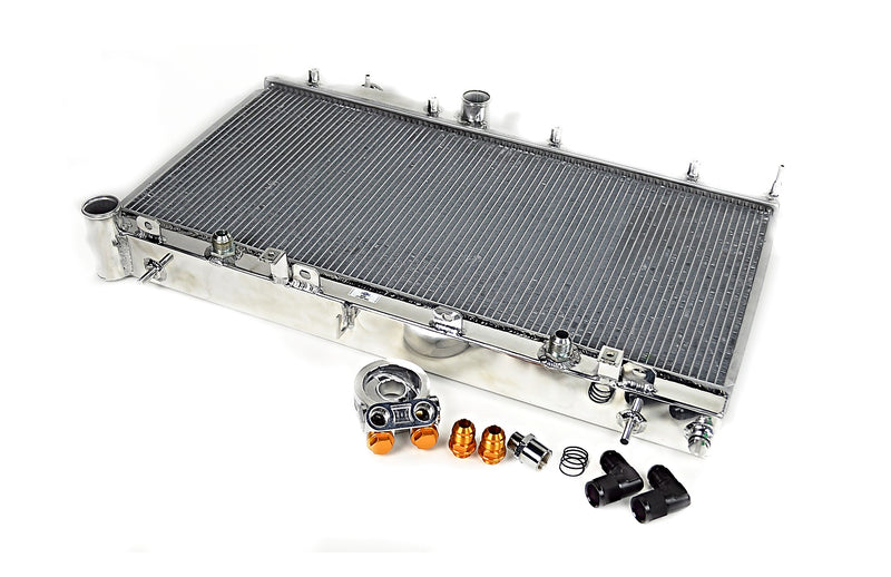 CSF 7042O Aluminum Racing Radiator for SUBARU Impreza STI (2008-2014) with built-in oil cooler