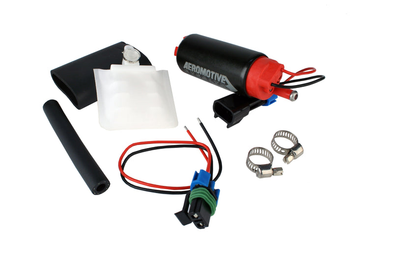 AEROMOTIVE 11542 Fuel Pump, 340lph, E85 compatible, Offset Inlet - Inlet inline w / outlet (This item will supersede P / N 11142)