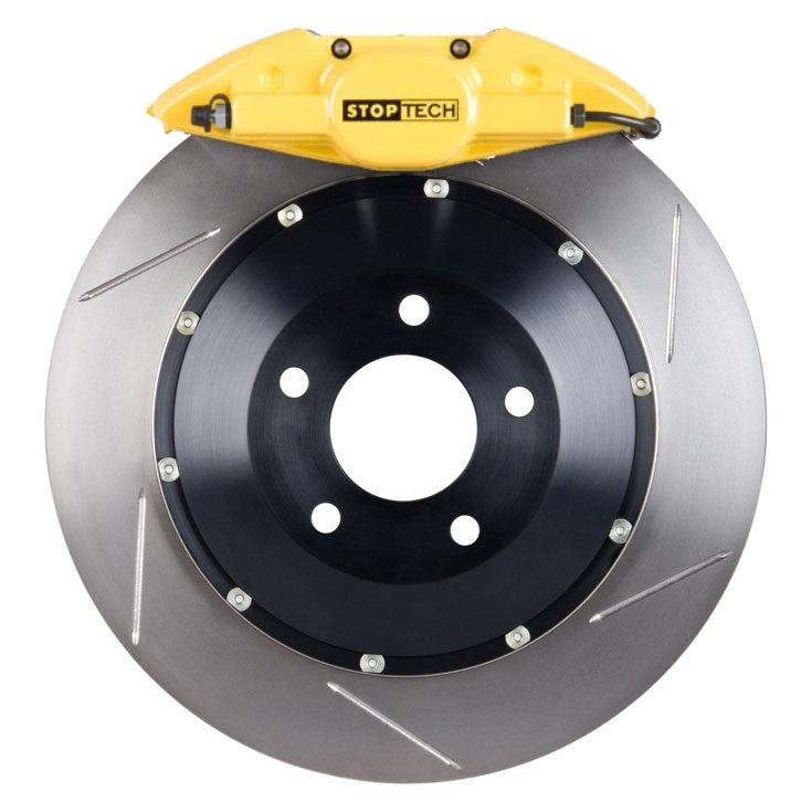 STOPTECH 83.836.0023.81 BBK 2PC ROTOR, REAR SLOTTED 328X28/ST22 YELLOW SUBARU WRX '02-07