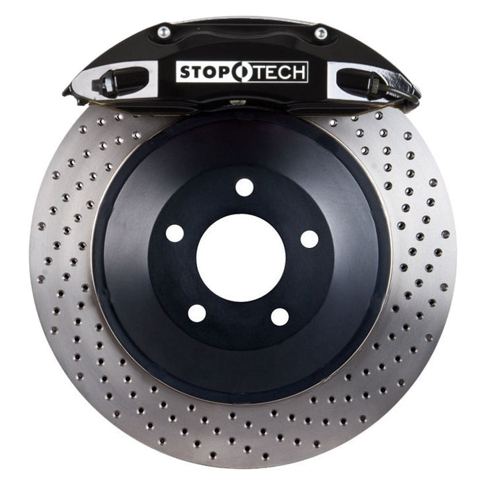 STOPTECH 83.836.4700.52 BBK 2PC ROTOR, FRONT DRILLED 355X32/ST40 BLACK SUBARU WRX '02-07