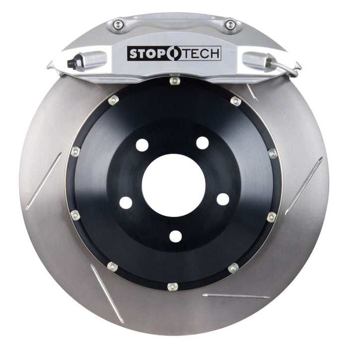 STOPTECH 83.836.4300.61 BBK 2PC ROTOR, FRONT SLOTTED 328X28/ST40 SILVER SUBARU WRX '02-07