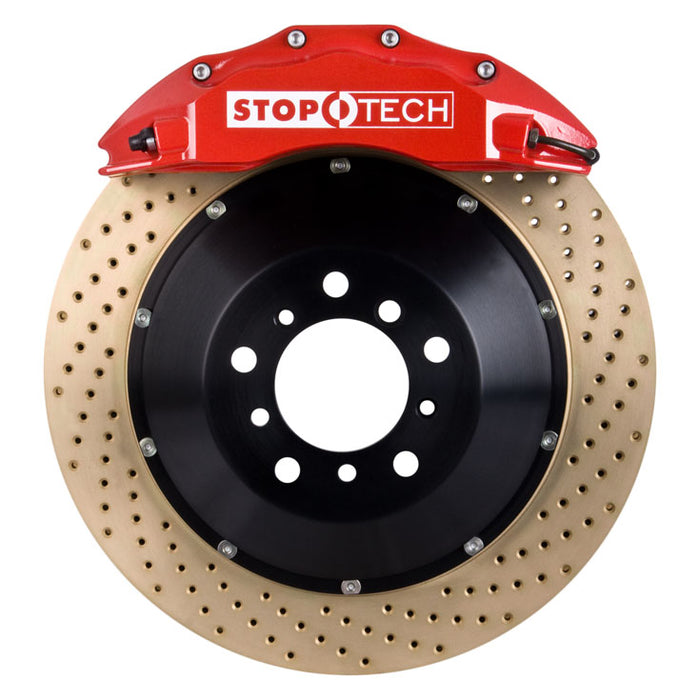 STOPTECH 83.857.6700.74 BBK 2PC ROTOR, FRONT ZINC DRILLED 355X32/ST60 RED TOYOTA SUPRA '93-98