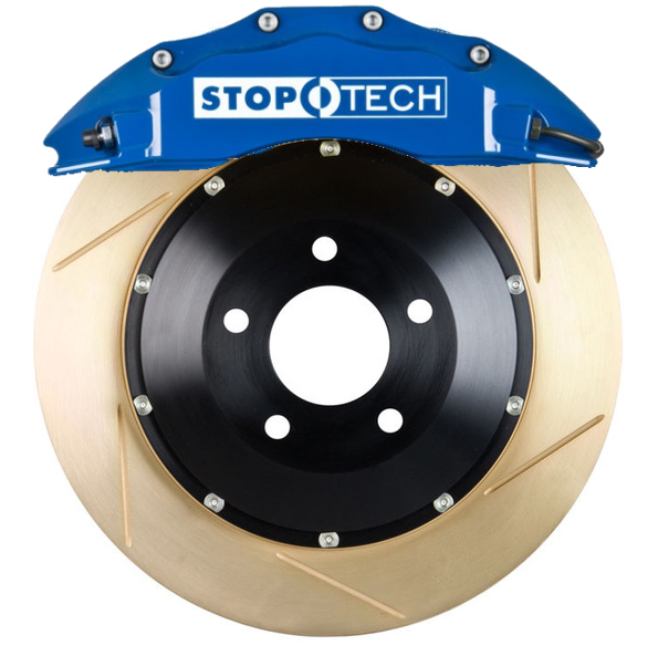 STOPTECH 83.857.6700.23 BBK 2PC ROTOR, FRONT ZINC SLOTTED 355X32/ST60 BLUE TOYOTA SUPRA '93-98