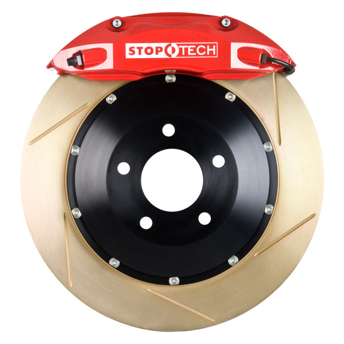 STOPTECH 83.827.4300.73 BBK 2PC ROTOR, FRONT ZINC SLOTTED 328X28/ST40 RED SUBARU BRZ '13