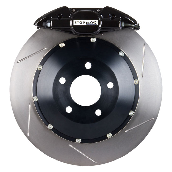 STOPTECH 83.841.002G.51 BBK 2PC ROTOR, REAR SLOTTED 345X28/ST22 BLACK SUBARU WRX '08