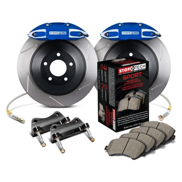 STOPTECH 82.874.0058.21 BBK 1PC ROTOR, REAR SLOTTED 380X32/ST41 BLUE TOYOTA LAND CRUISER '08