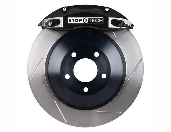 STOPTECH 83.841.4700.51 BBK 2PC ROTOR, FRONT SLOTTED 355X32/ST40 BLACK SUBARU WRX '08