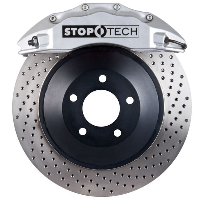 STOPTECH 83.857.6700.62 BBK 2PC ROTOR, FRONT DRILLED 355X32/ST60 SILVER TOYOTA SUPRA '93-98