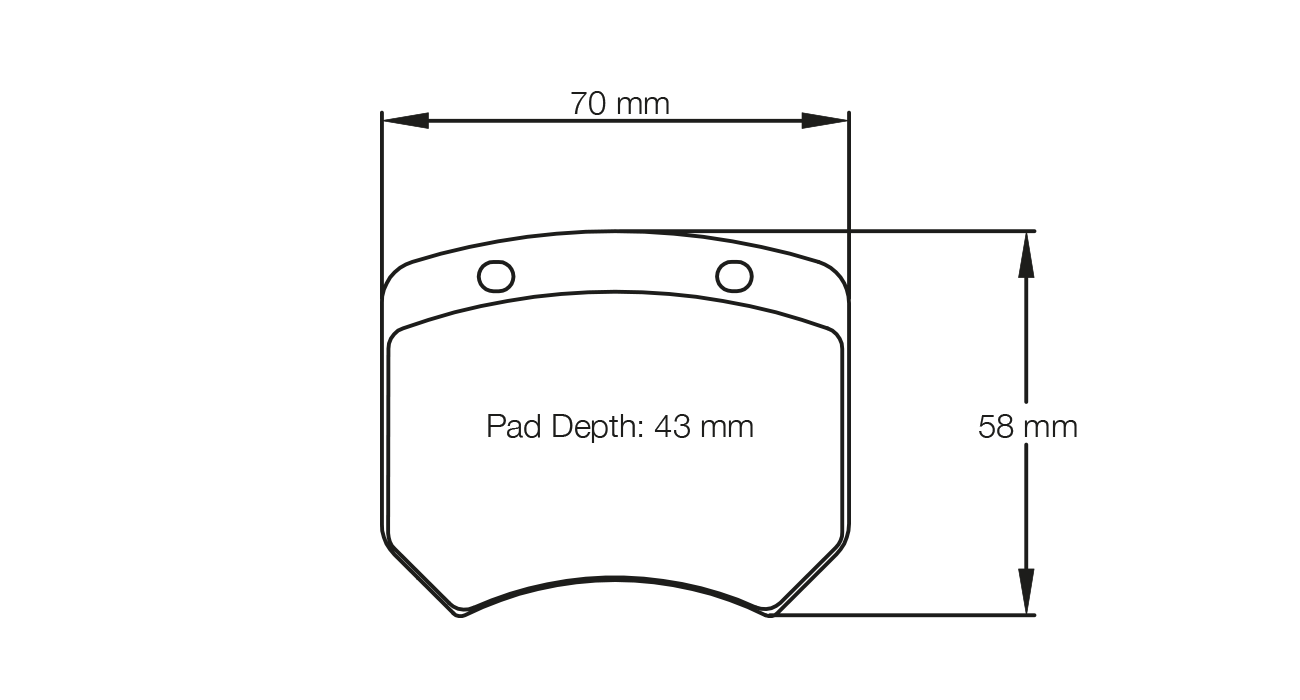 PAGID 1363-RSH42 Rear brake pads RSH42 AUDI RS3 LMS TCR [race car] / AP Racing CP 2561-3 S4 / CP2399 D43 LD20