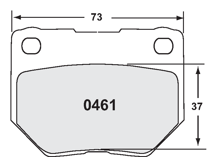 PFC 0461.83.16.04 Brake pads RACE 83 CMPD 16MM rear SUBARU Impreza WRX 1999-01 incl Gp.N