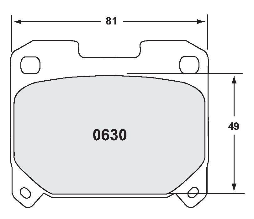 PFC 0630.90.16.04 Brake pads RACE 90 CMPD 16MM rear TOYOTA Supra 1994-98