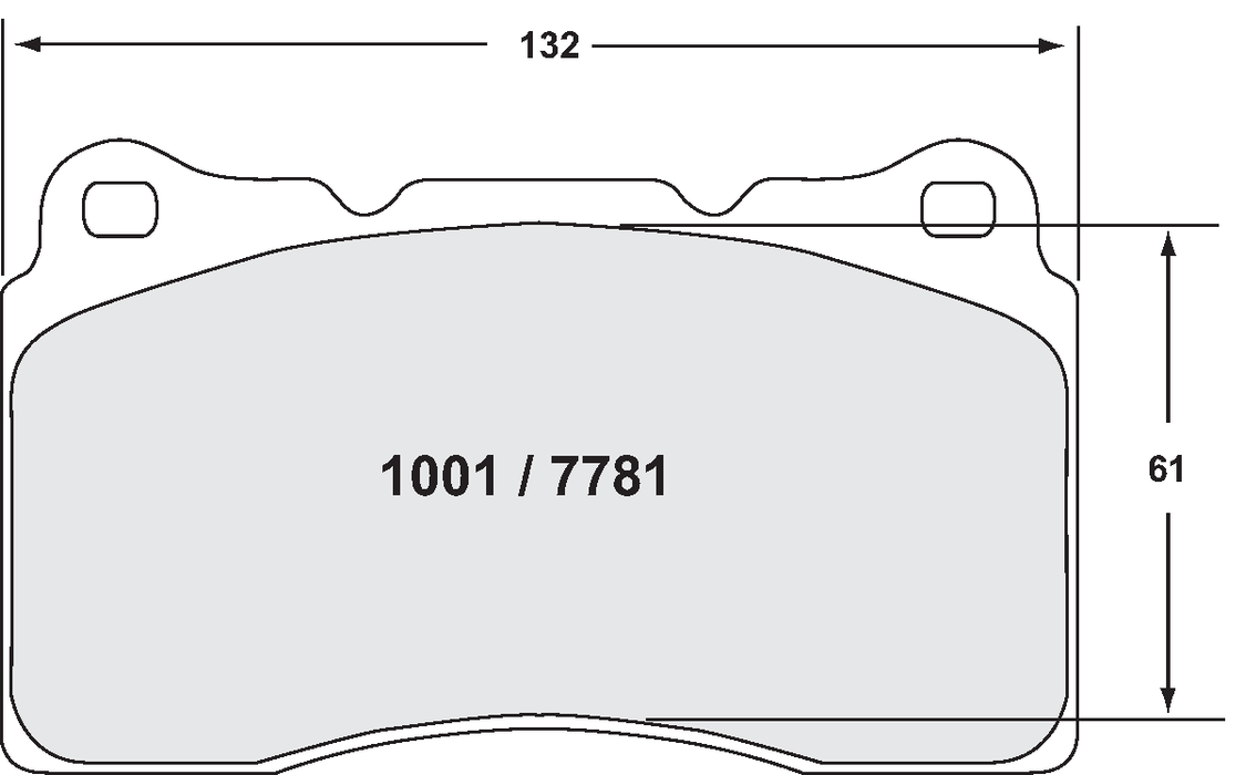 PFC 7781.331.15.44 Front brake pads 331 CMPD 15mm SUBARU STI / MITSUBISHI EVO