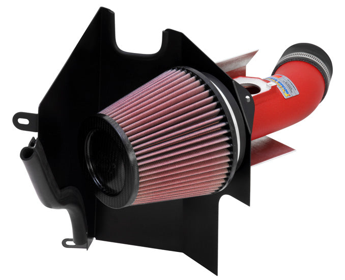 K&N 69-8001TWR Performance Air Intake System TYPHOON; SUBARU WRX STI, F4-2.5L, 2004 (WRINKLE RED)