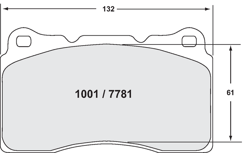 PFC 7781.01.15.44 Front brake pads 01 CMPD 15mm SUBARU STI / MITSUBISHI EVO