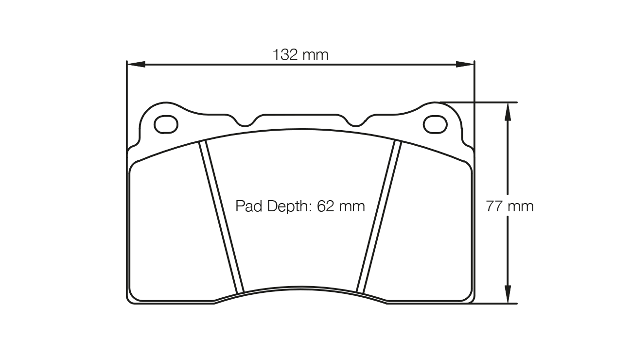 PAGID 2487-RSL1 Front brake pads RSL1 SUBARU STI, MITSUBISHI EVO, MEGANE RS / AUDI RS3 Sportback [8PA]