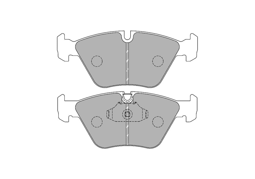 FERODO FCP1073H DS2500 Front Pads for BMW M3 E46 330/M5 E39 520/523/528/530/535/X3 E83