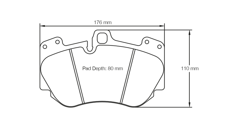 PAGID 4907-RSC3 Front brake pads RSC3 LAMBORGHINI Huracan / AUDI R8 5.2 FSI quattro (2nd generation)