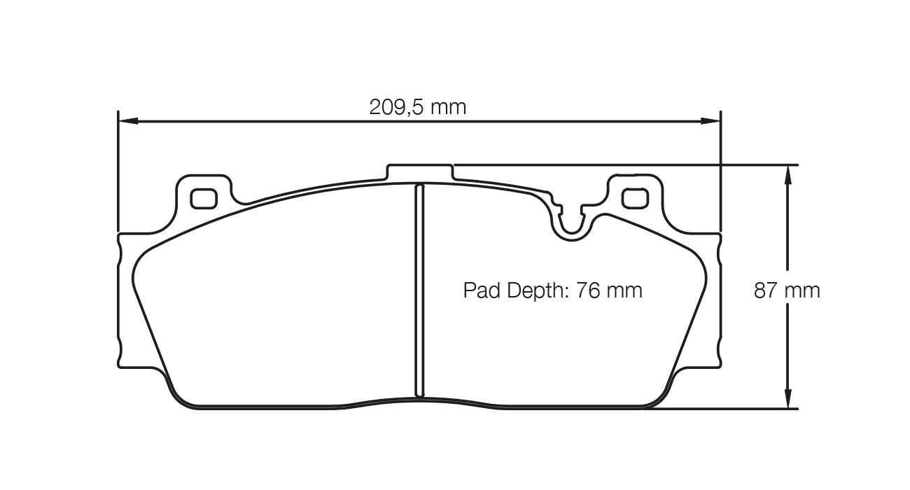 PAGID 4934-RSC1 Front brake pads RSC1 BMW M5 F10/M6 F13/M3 F80/M4 F82 (Ceramic calipers)