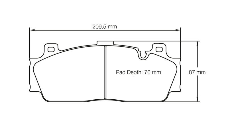 PAGID 4934-RSL29 Front brake pads RSL29 BMW M5 F10/M6 F13/M3 F80/M4 F82 (Ceramic calipers)