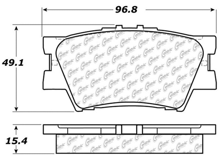 STOPTECH 105.12120 Brake pads (rear) (Ceramic) TOYOTA CAMRY/LEXUS ES 2007+