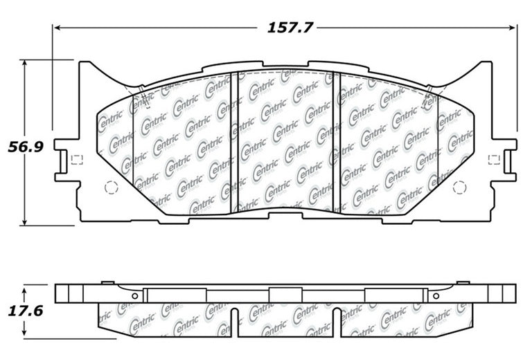 STOPTECH 105.12930 Brake pads (front) (Ceramic) TOYOTA CAMRY/LEXUS ES 2007+