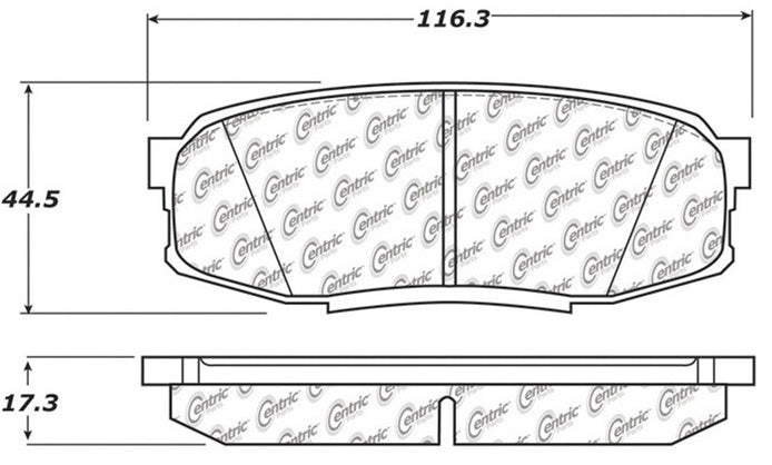 STOPTECH 105.13040 Brake pads (rear) (Ceramic) TOYOTA LC200/LEXUS LX570