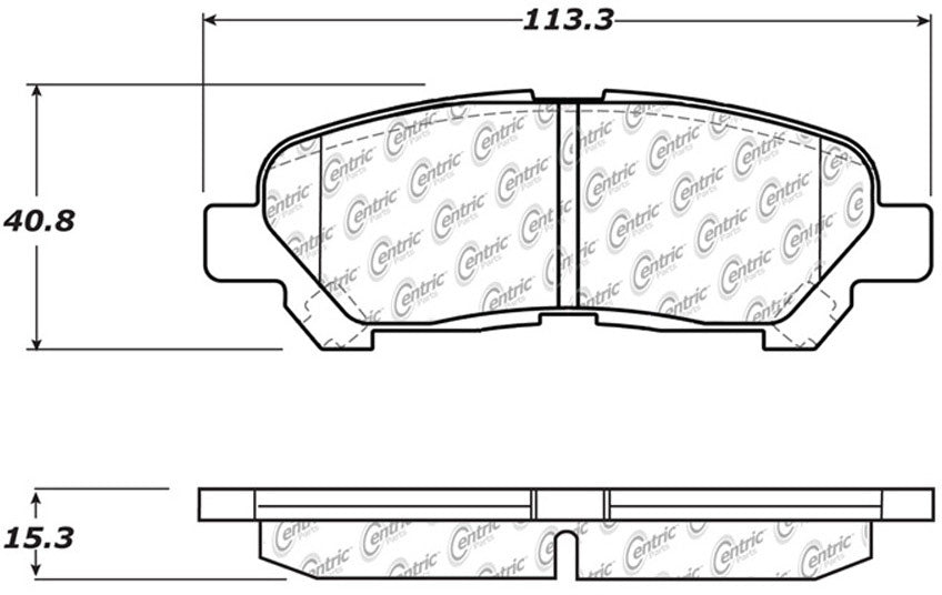 STOPTECH 105.13250 Brake pads (rear) TOYOTA Highlander 08-13