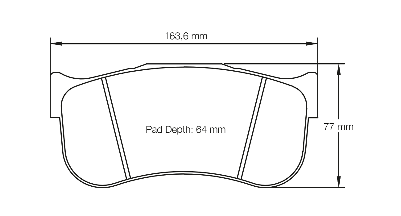 PAGID 8100-RSL29 Front brake pads RSL29 BMW M2 CS Racing [Permit A 450PS] / M8 GTE [race car] / TOYOTA GR Supra GT4 [race car] (Brembo calipers)