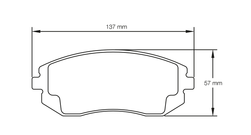 PAGID T8047SP2001 Front brake pads STREET+ SUBARU Forester (SG-SJ) / SUBARU Impreza (GD, GR, GH) / SAAB 9-2X