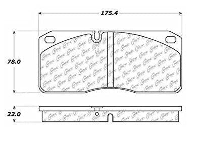 STOPTECH 63.309.1027 (306.10270) Brake pads (front) for HD systems TOYOTA LC200/LX570