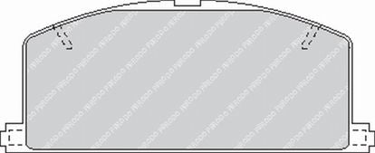 FERODO FCP308H DS2500 Brake pads front TOYOTA MR2 1990