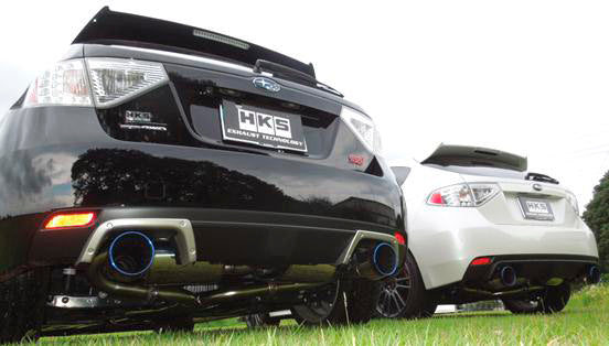 HKS 31029-AF005 Super Turbo Muffler Subaru Impreza GRB/GRF