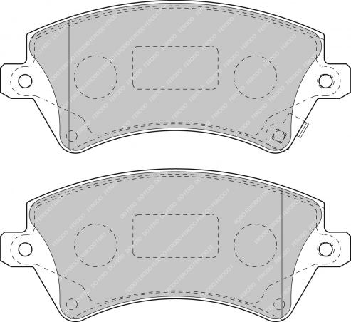 FERODO FDS1573 Brake pads front TOYOTA COROLLA ZZE12