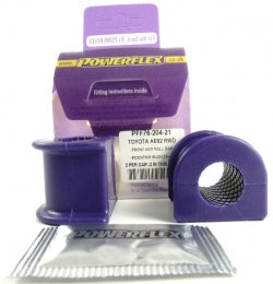 POWERFLEX PFF76-204-21 x2 Front Anti Roll Bar Mount (21mm) TOYOTA Corolla AE86 RWD