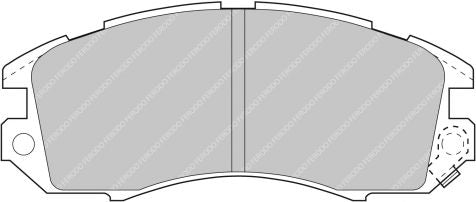 FERODO FDS789 Brake pads front SUBARU IMPREZA Coupe (GFC) 2.0 AWD