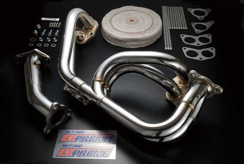 TOMEI TB6010-SB02B EXHAUST MANIFOLD KIT EXPREME EJ SINGLE SCROLL WRX/STI EQUAL LENGTH with TITAN EXHAUST BANDAGE