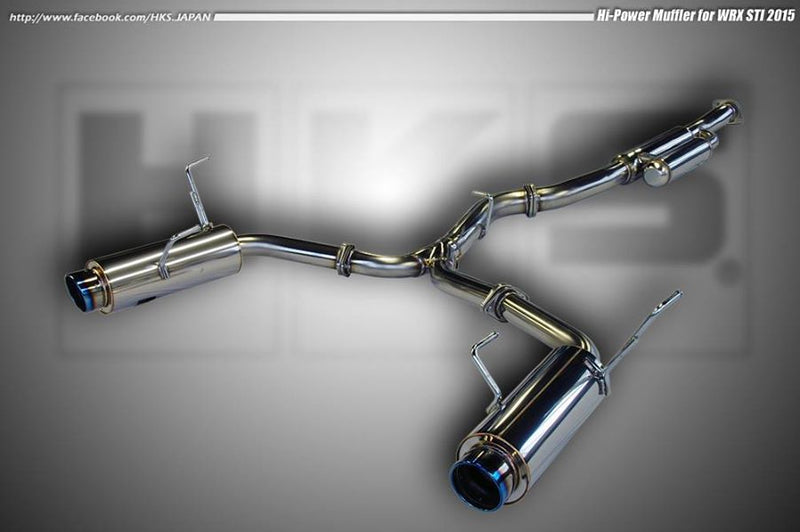 HKS 31006-BF001 Exhaust system HI-POWER MUFFLER SUBARU WRX STI 2014+