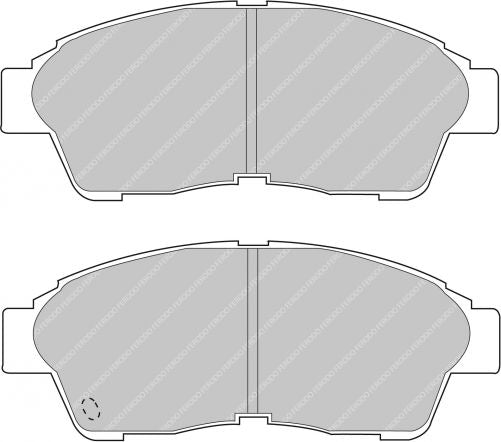 FERODO FDS867 Brake pads front TOYOTA RAV 4 I (SXA1) 2.0 4WD 1994 > 2000 AKEBONO