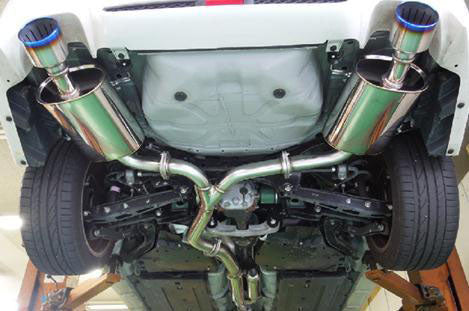 HKS 31029-AF008 Super Turbo Muffler for SUBARU Impreza WRX STI (GVB, VAB) sedan 2011-2017